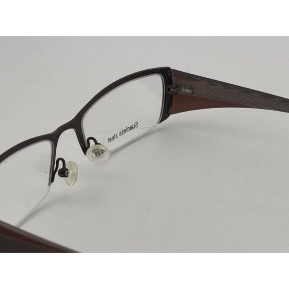 GO EYEWEAR - GO 2838 53-16-138 CHOCO BROWN STRIPED Rectangle Glasses Frames - Picture 9 of 9